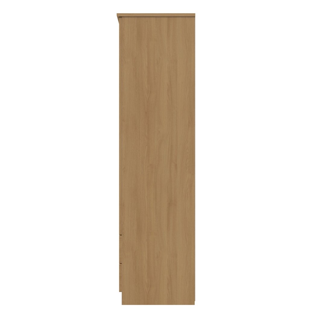 Camden Tall Mirrored 2 Drawer 3 Door Triple Wardrobe