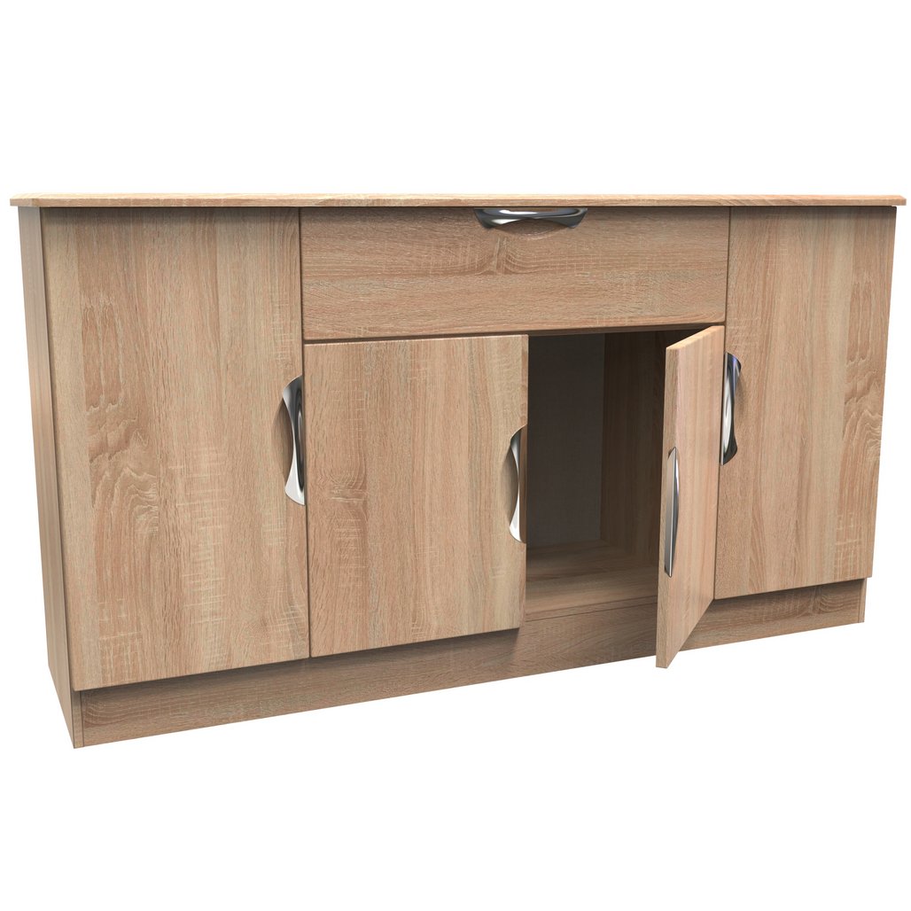 Camden Wide 4 Door 1 Drawer Sideboard