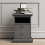 Cannes French Inspired 2 Drawer Bedside