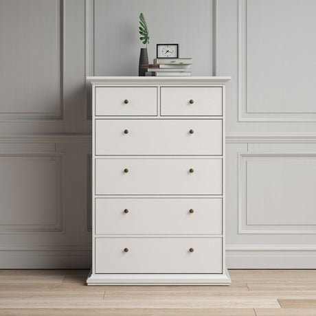 Cannes French Inspired 6 Drawer Chest