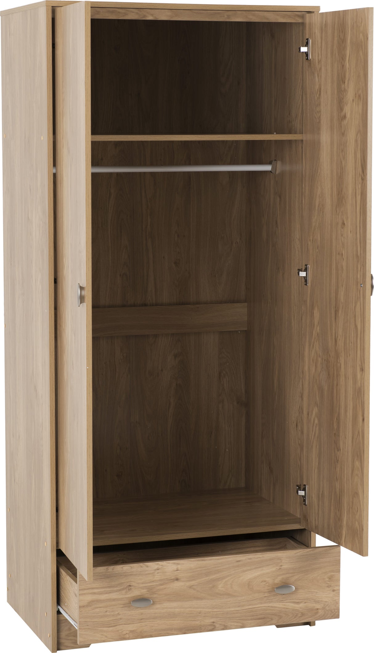Carlton 2 Door 1 Drawer Double Wardrobe