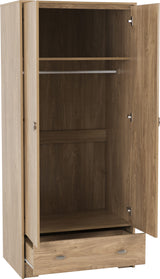 Carlton 2 Door 1 Drawer Double Wardrobe