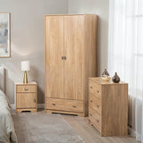 Carlton 2 Door 1 Drawer Wardrobe 3 Piece Bedroom Set
