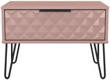 Harlequin 1 Drawer Midi Chest with Black Hairpin Legs
