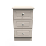 Crystal Ash 3 Drawer Bedside Cabinet