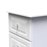 Crystal Ash 3 Drawer Bedside Cabinet