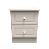 Crystal Ash 2 Drawer Bedside Cabinet