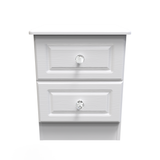 Crystal Ash 2 Drawer Bedside Cabinet