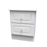 Crystal Ash 2 Drawer Bedside Cabinet