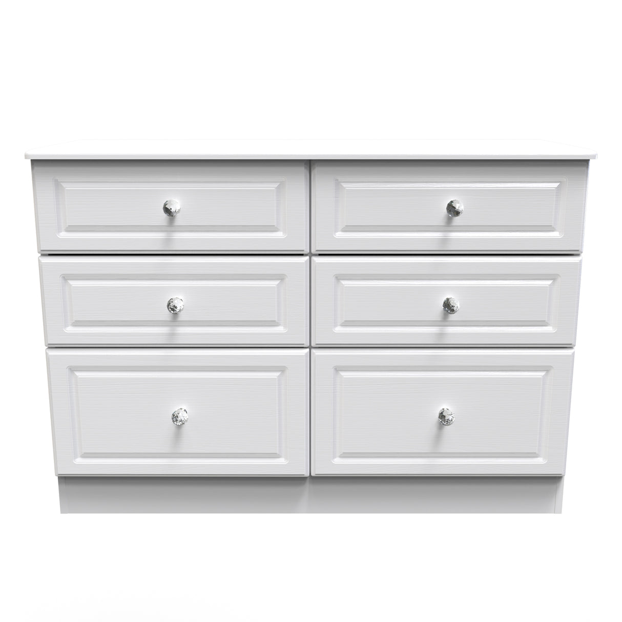 Crystal Ash 6 Drawer Midi Chest