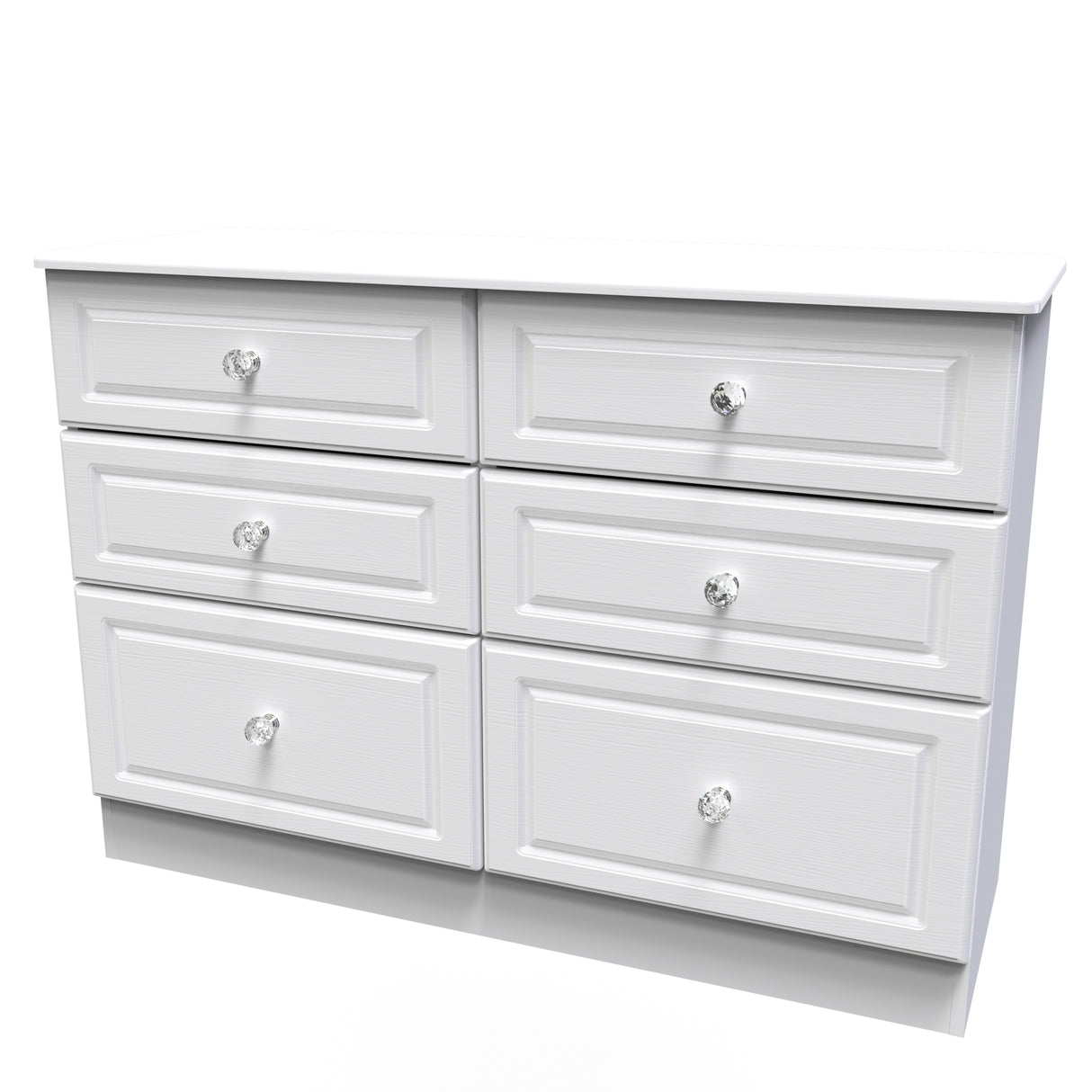 Crystal Ash 6 Drawer Midi Chest