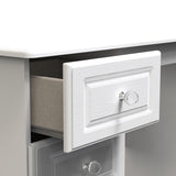 Crystal Ash 3 Drawer Vanity Table