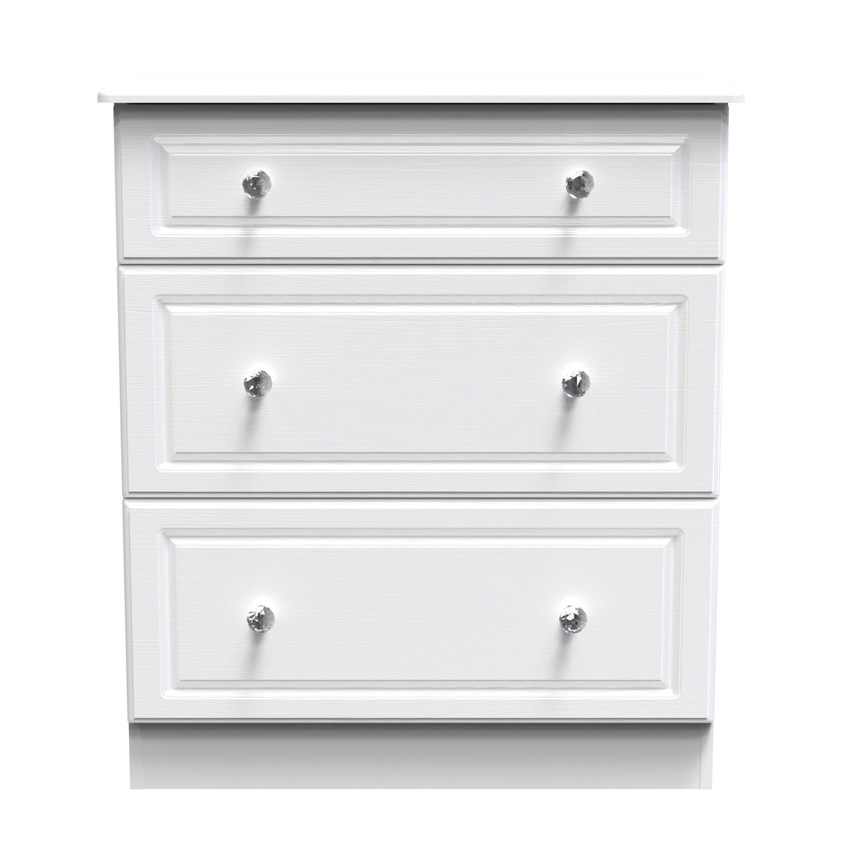 Crystal Ash 3 Drawer Deep Chest