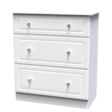 Crystal Ash 3 Drawer Deep Chest