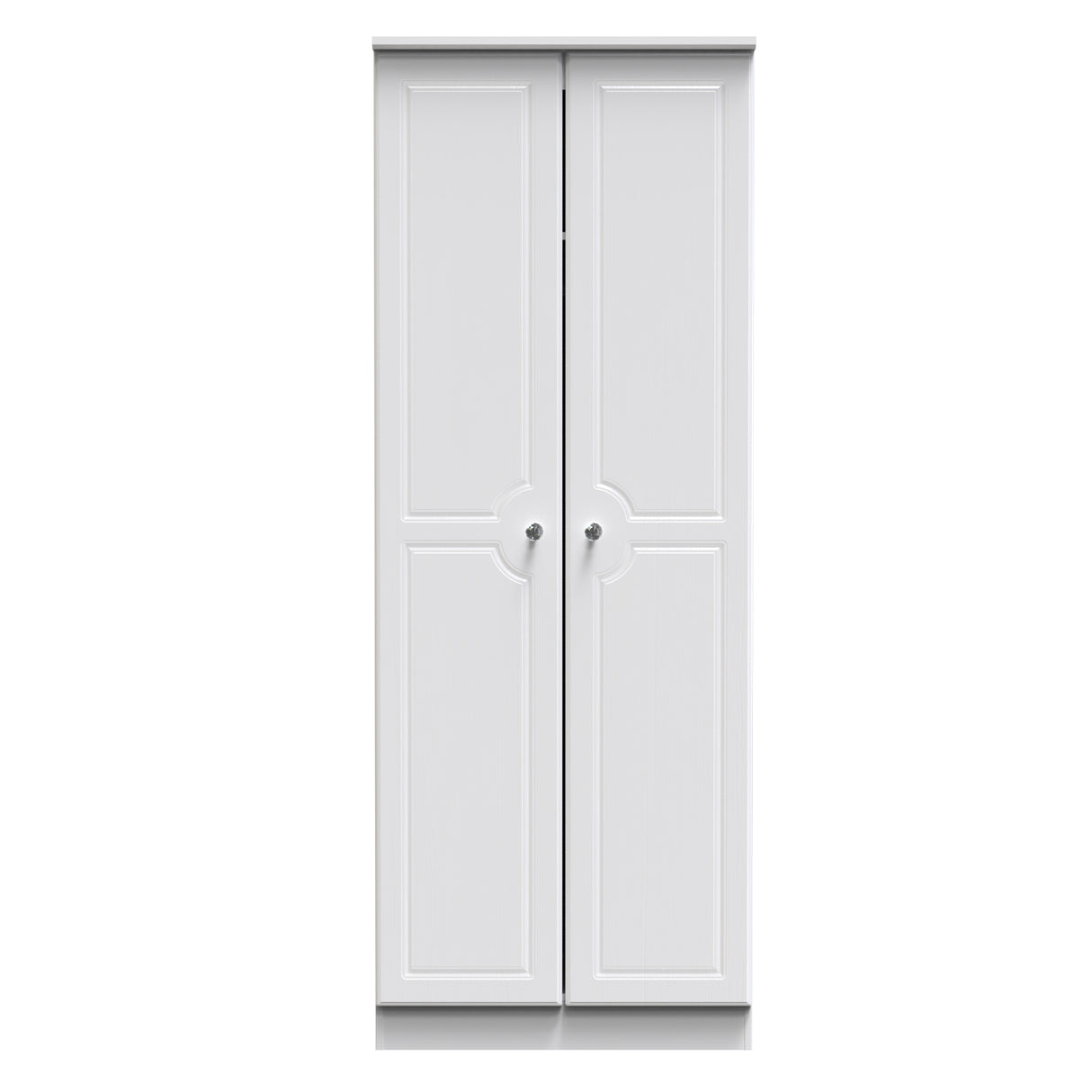 Crystal White Ash 2 Door Wardrobe