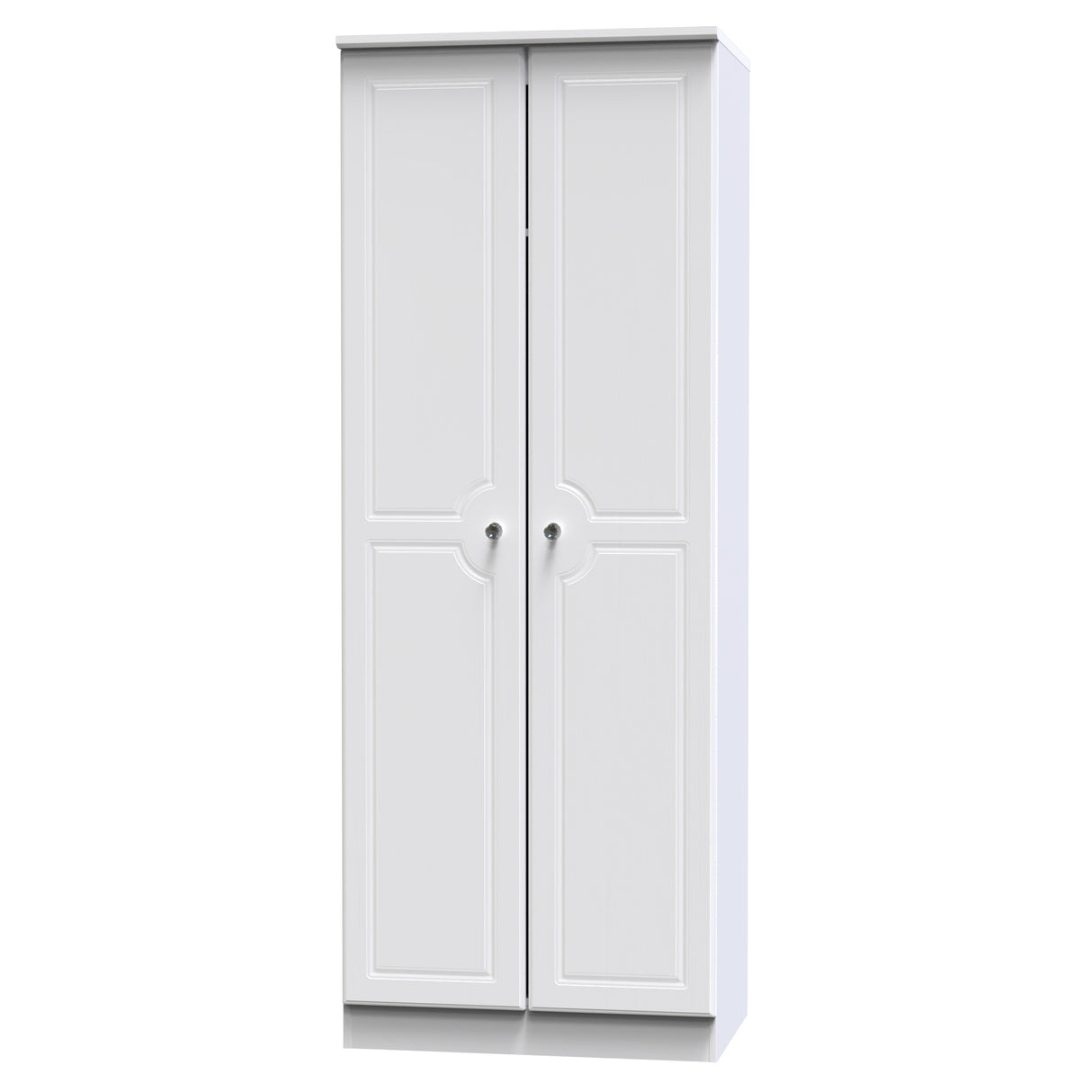 Crystal White Ash 2 Door Wardrobe