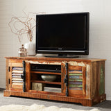 Coastal Rustic Distressed 2 Door TV Unit