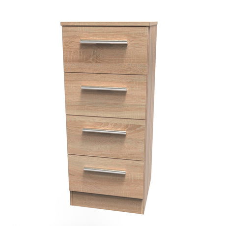 Contrast 4 Drawer Bedside Cabinet