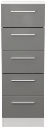 Contrast 5 Drawer Bedside Table