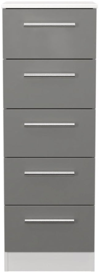 Contrast 5 Drawer Bedside Table