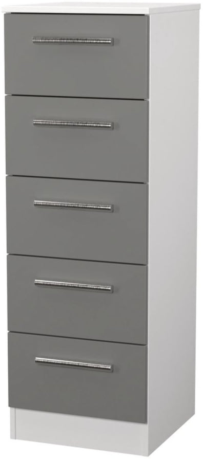 Contrast 5 Drawer Bedside Table