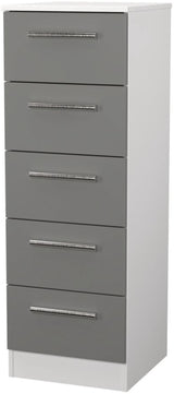 Contrast 5 Drawer Bedside Table
