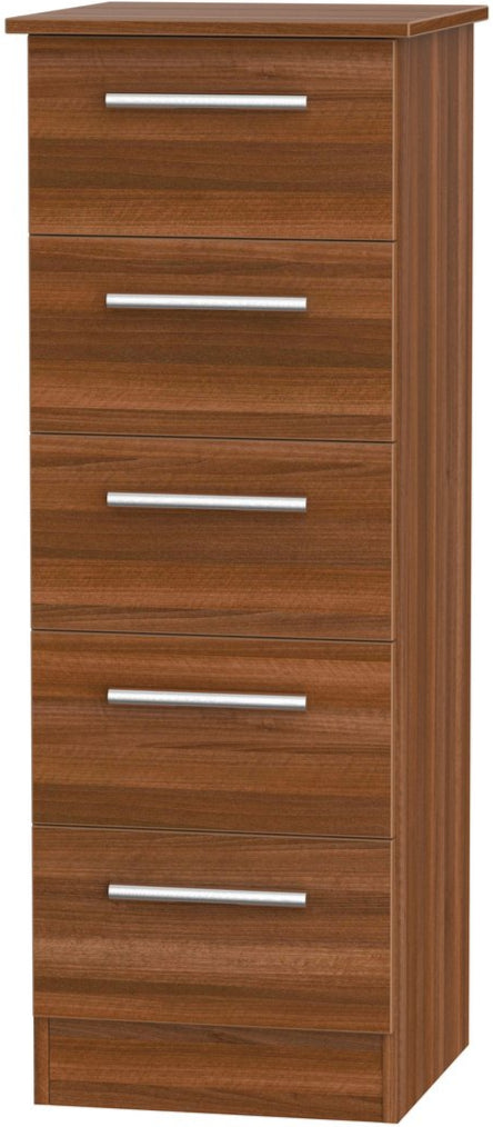 Contrast 5 Drawer Bedside Table