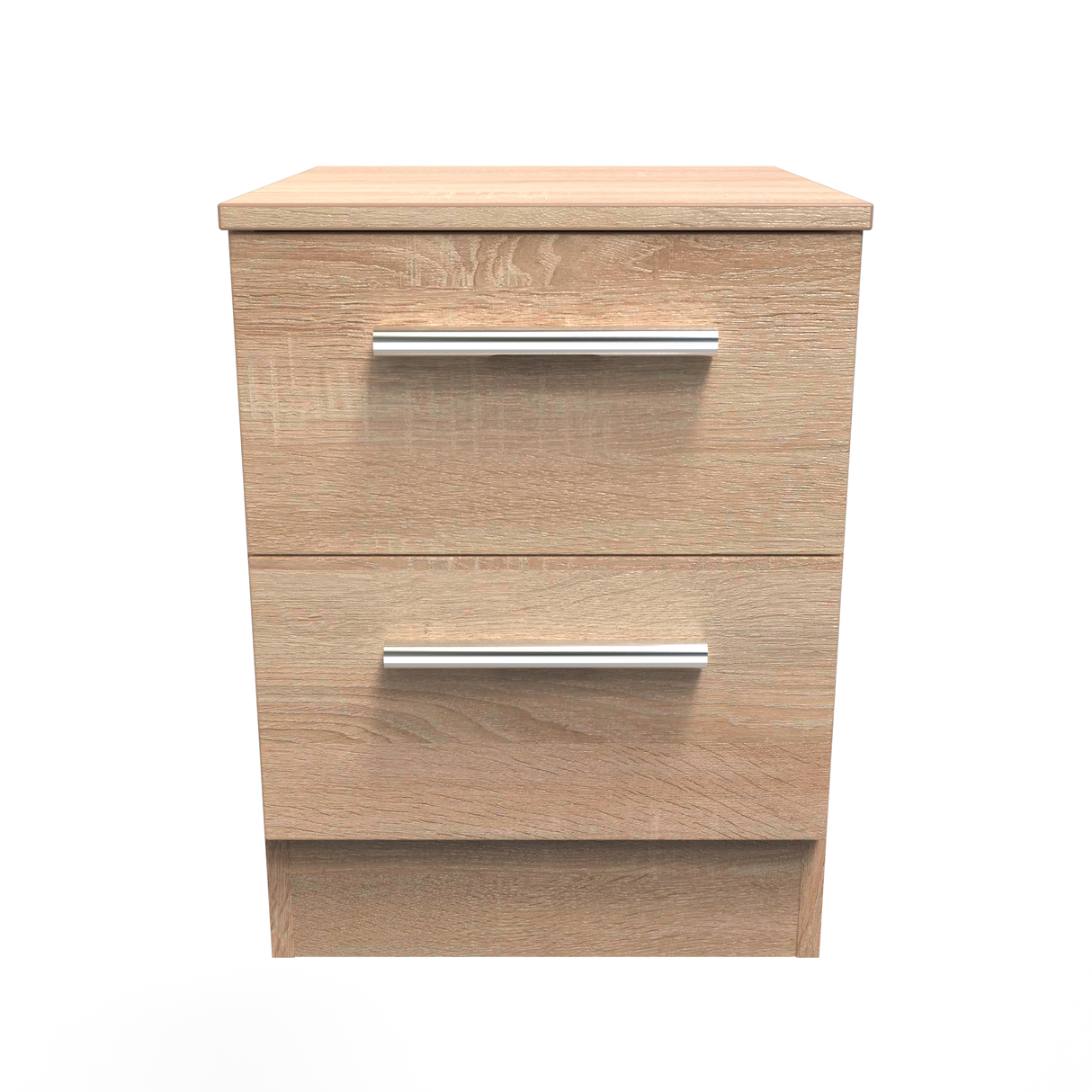 Contrast 2 Drawer Bedside Cabinet