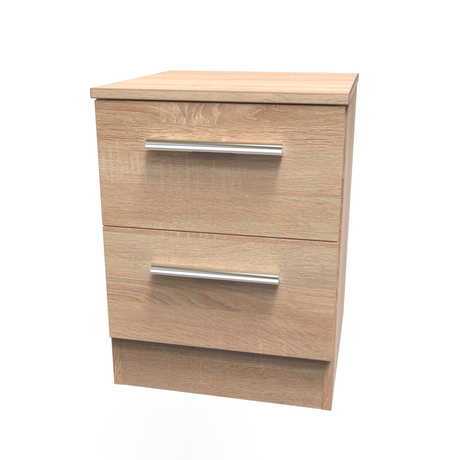 Contrast 2 Drawer Bedside Cabinet