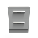 Contrast 2 Drawer Bedside Cabinet