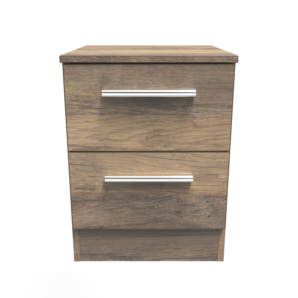 Contrast 2 Drawer Bedside Cabinet