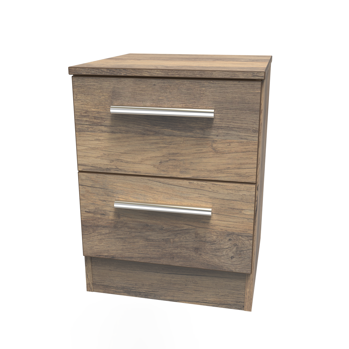 Contrast 2 Drawer Bedside Cabinet