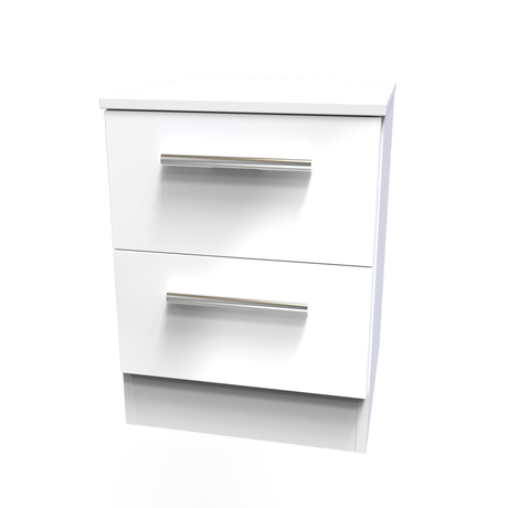 Contrast 2 Drawer Bedside Cabinet