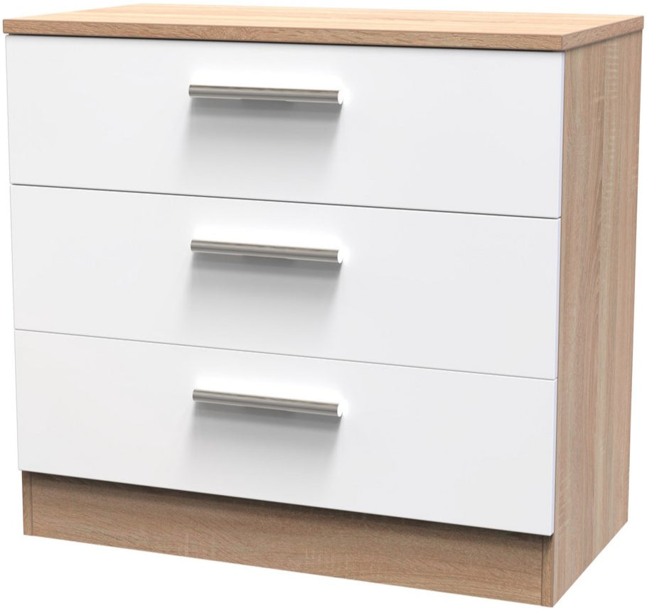 Contrast 3 Drawer Chest
