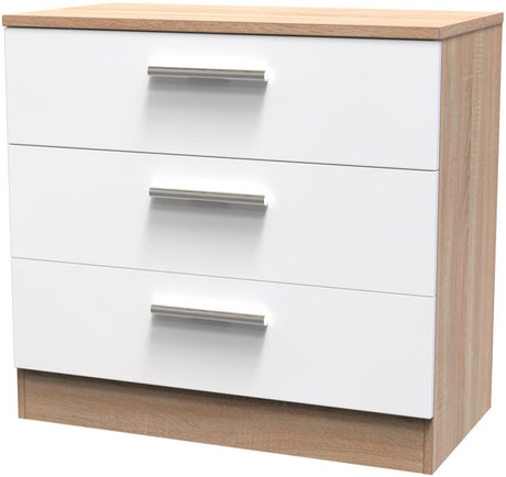Contrast 3 Drawer Chest