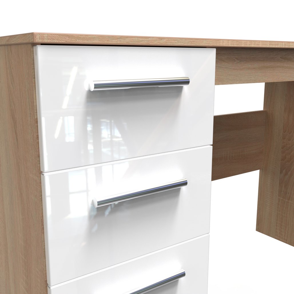 Contrast 3 Drawer Pedestal Desk