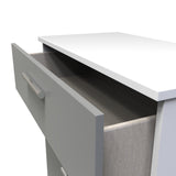 Contrast Dusk Grey and White 4 Drawer Chest