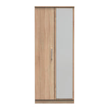 Contrast 2 Door Mirrored Wardrobe