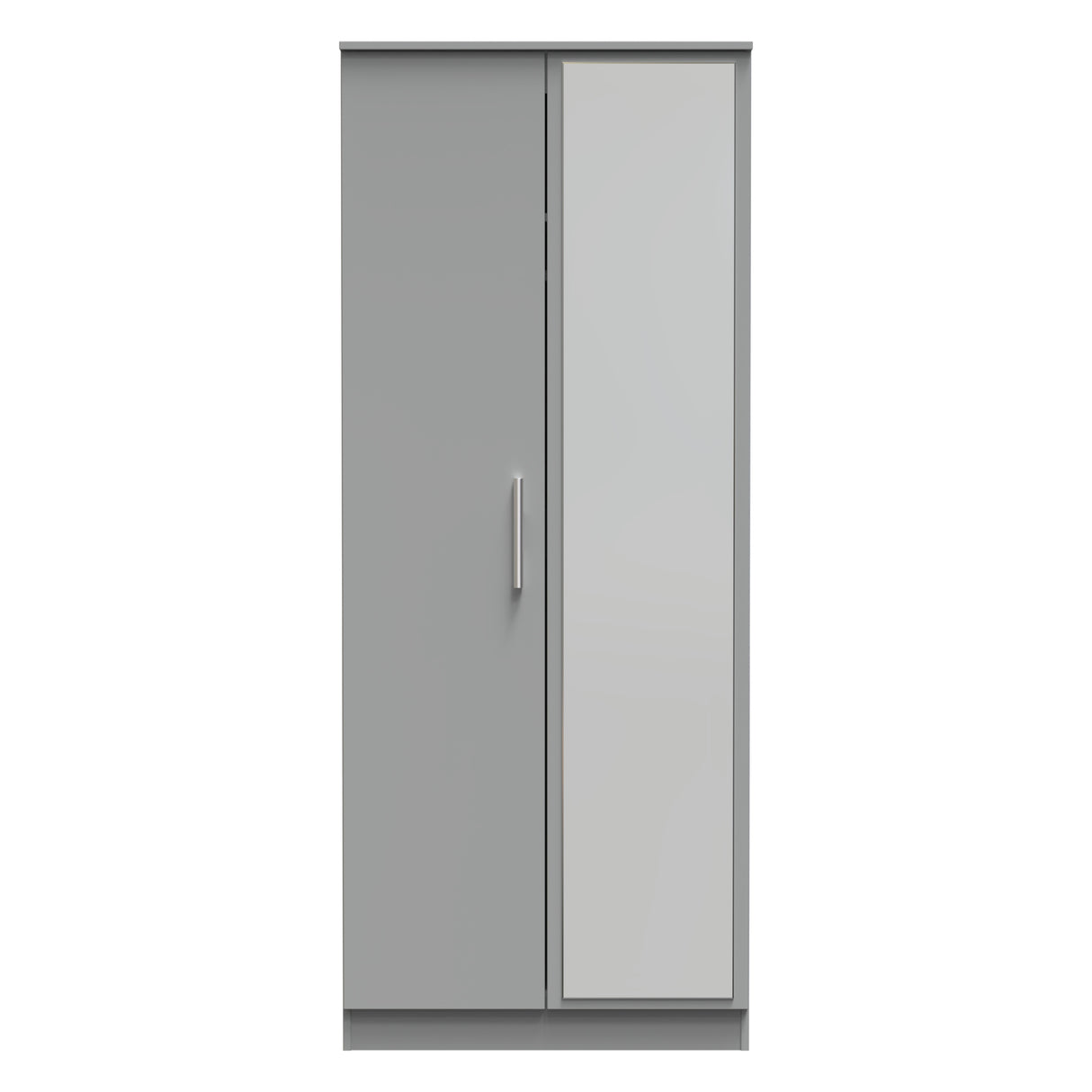 Contrast 2 Door Mirrored Wardrobe