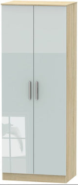 Contrast Tall 2 Door Double Wardrobe
