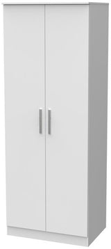 Contrast Tall 2 Door Double Wardrobe
