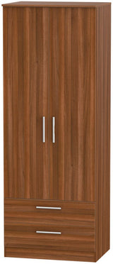 Contrast Tall 2 Drawer 2 Door Double Wardrobe