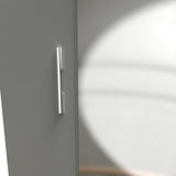 Contrast Mirrored 3 Door Triple Wardrobe