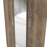 Contrast Mirrored 3 Door Triple Wardrobe