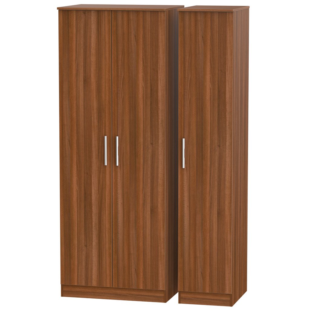 Contrast Tall 3 Door Triple Wardrobe