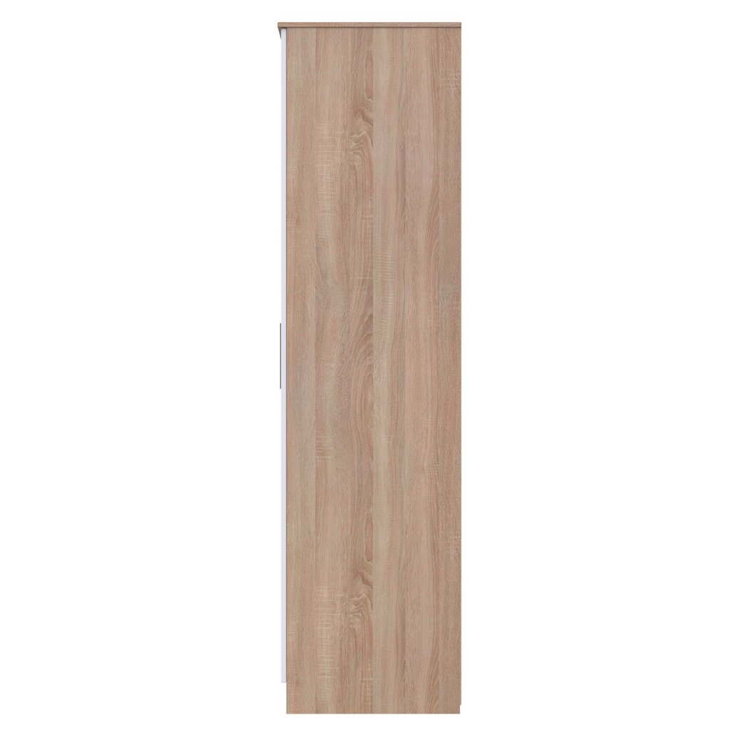Contrast Tall Mirrored Large 2 Drawer 3 Door Triple Wardrobe