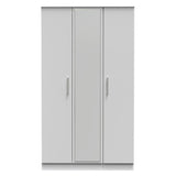 Contrast Tall Mirrored 3 Door Triple Wardrobe