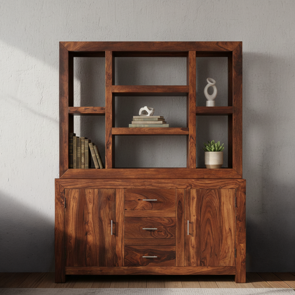 Sequoia 2 Door 3 Drawer Multishelf Kitchen Dresser