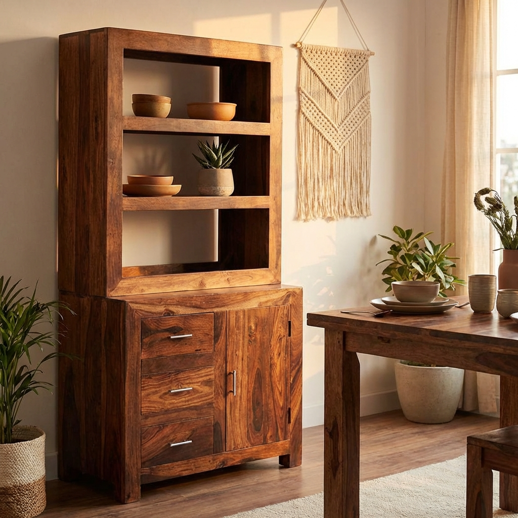 Sequoia 1 Door 3 Drawer Kitchen Dresser