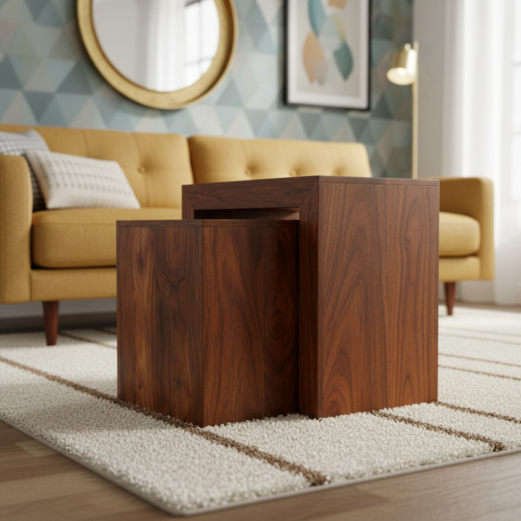 Sequoia Set of 2 Cube Nesting Tables